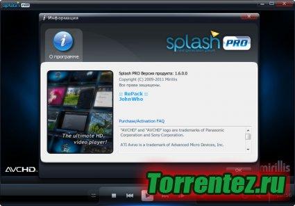 Splash PRO HD Player 1.6.0 (2011) PC {RePack}